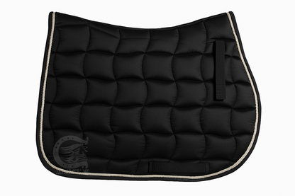 Jumping Horse Saddle Pad with Ear Bonnet and Blushing Boot / Bell Boot option