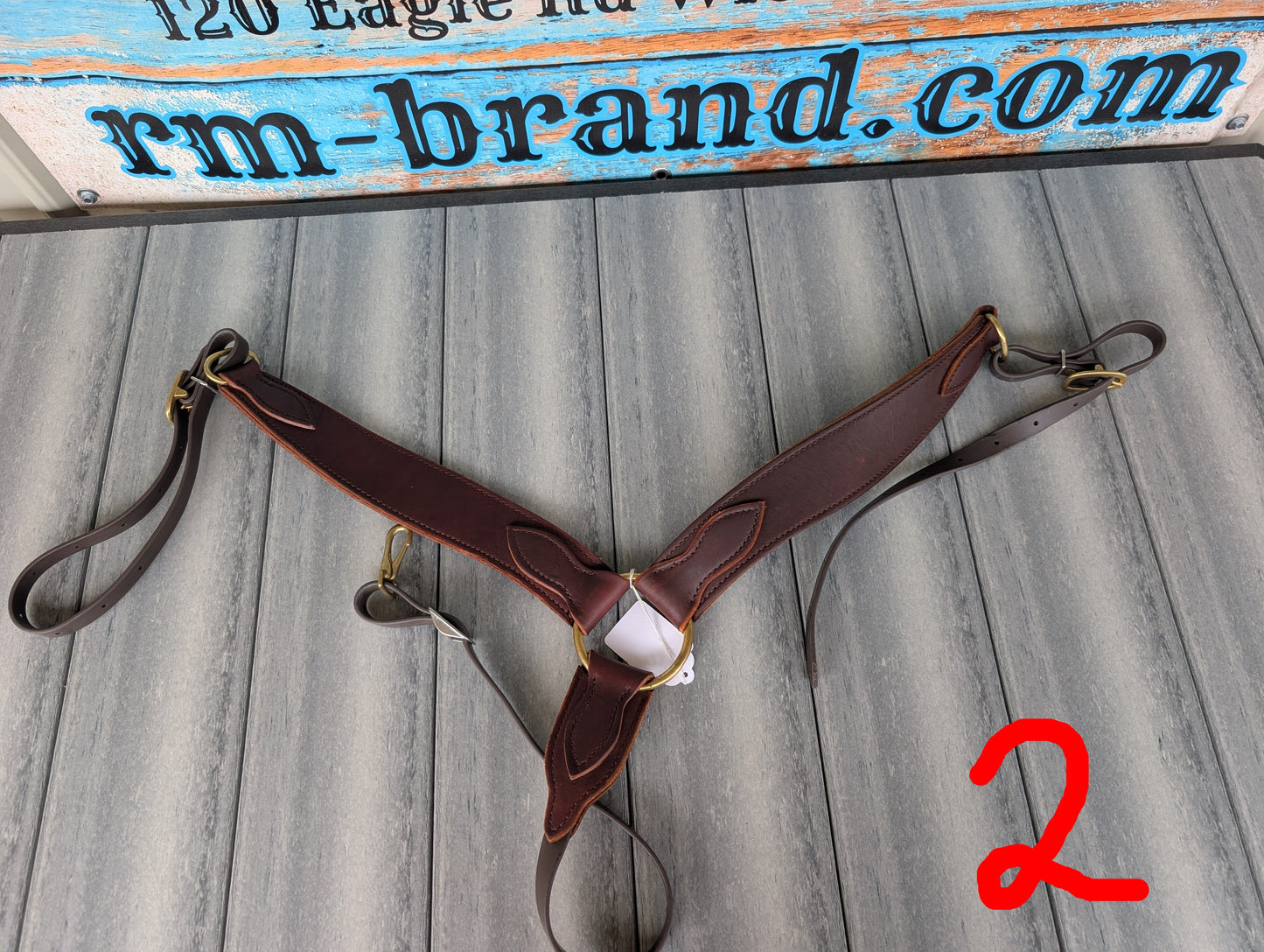 Genuine Leather Breast Collar – USA Made with Biothane Straps