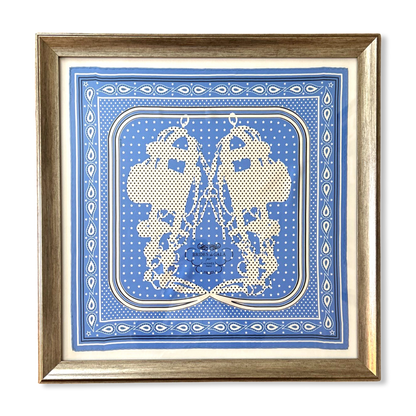 Brides de Gala Bandana Framed Vintage Silk Scarf 26"