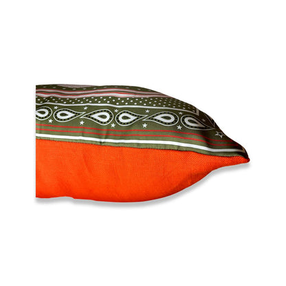 Brides de Gala Bandana Khaki Silk Scarf Pillow 22"