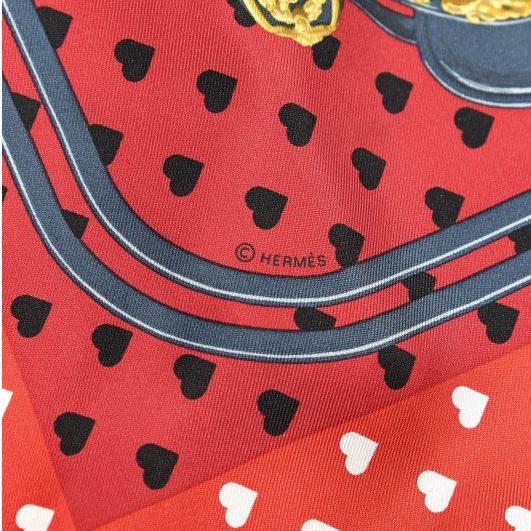 Brides de Gala Love Rouge Vintage Silk Scarf Pillow 17"