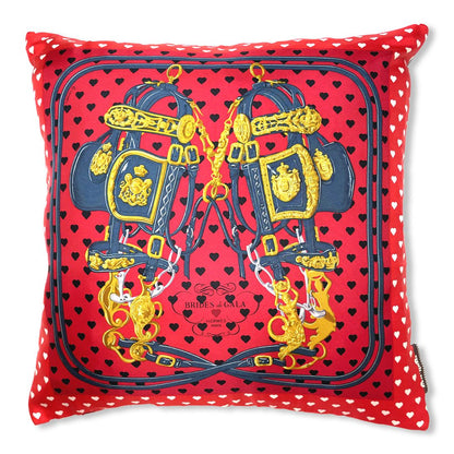 Brides de Gala Love Rouge Vintage Silk Scarf Pillow 17"