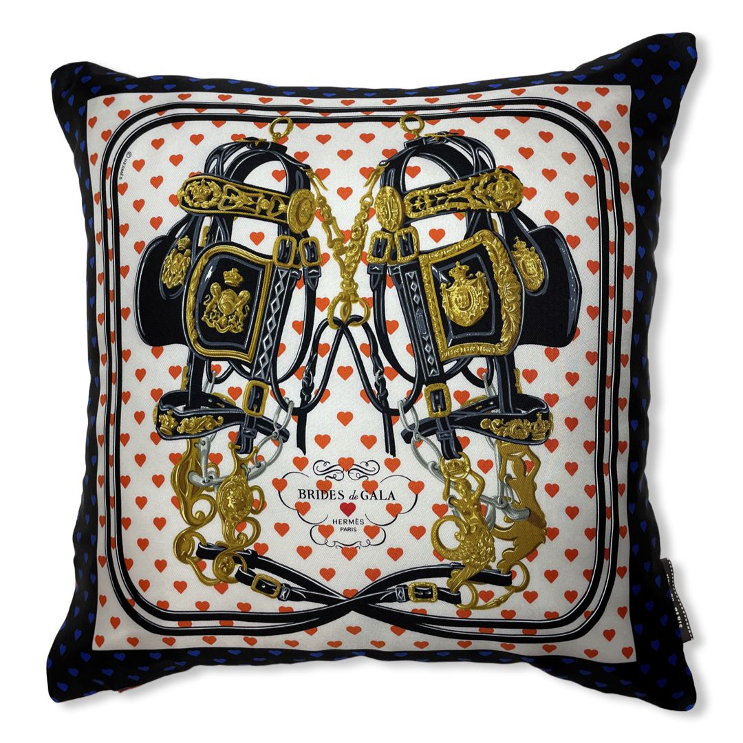 Brides de Gala Love Vintage Silk Scarf Pillow 17"
