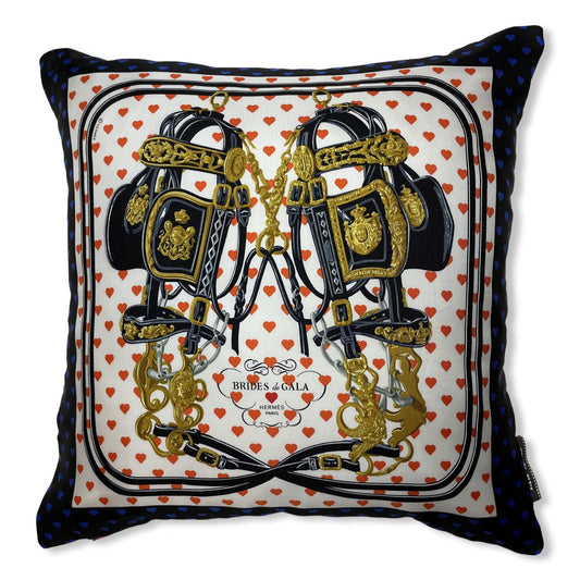 Brides de Gala Love Vintage Silk Scarf Pillow 17"