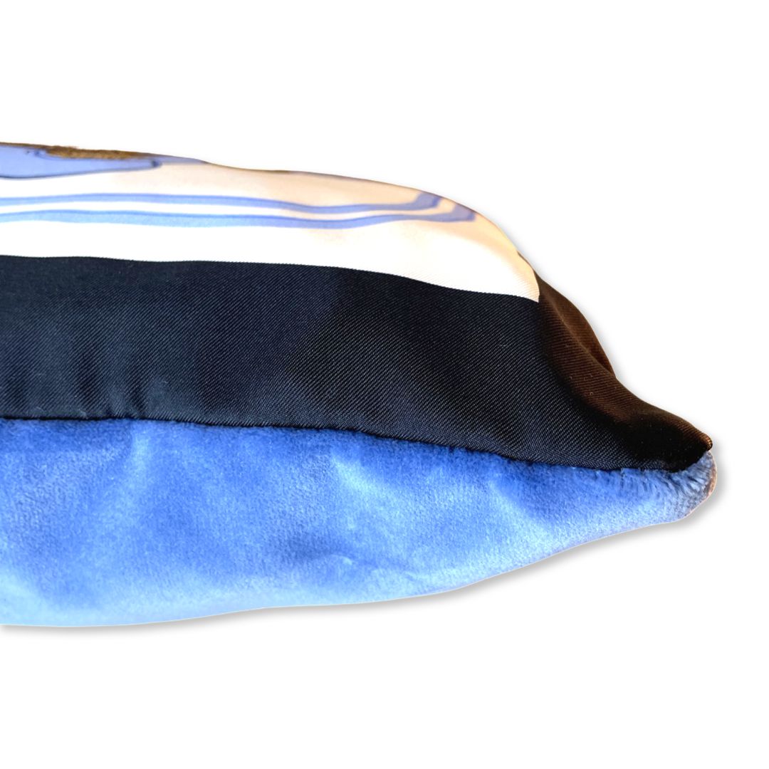 Brides de Gala Vintage Silk Scarf Pillow 17"