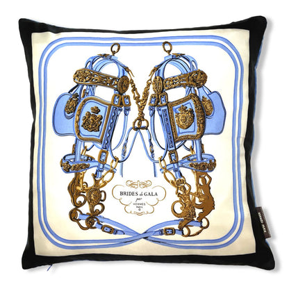 Brides de Gala Vintage Silk Scarf Pillow 17"