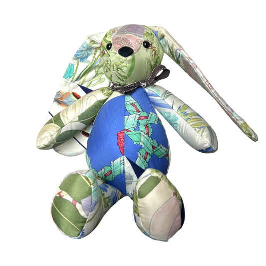 Vintage Silk Scarf Clever Bunny