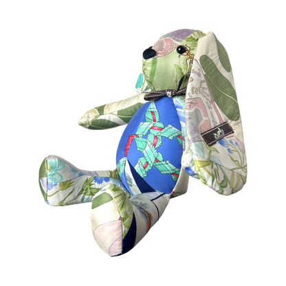 Vintage Silk Scarf Clever Bunny