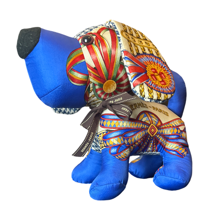Rubans du Cheval Vintage Silk Scarf Loyal Puppy