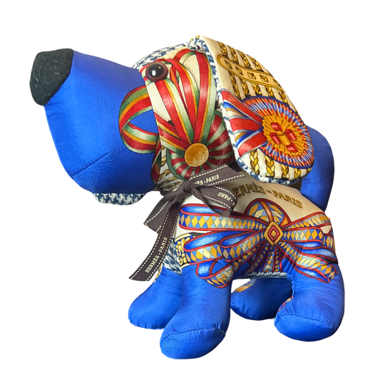 Rubans du Cheval Vintage Silk Scarf Loyal Puppy