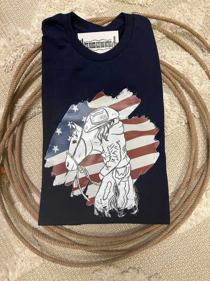 American Cowgirl Western Graphic
