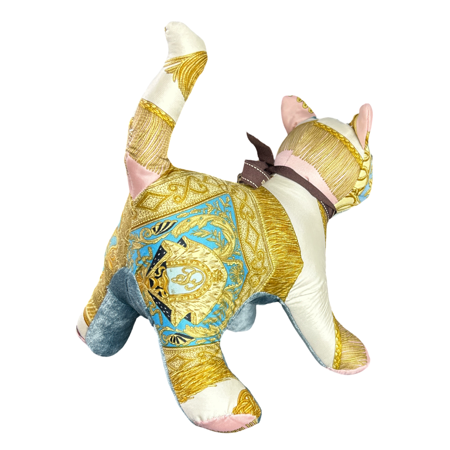 Poste et Cavalerie Vintage Silk Scarf Charming Kitten