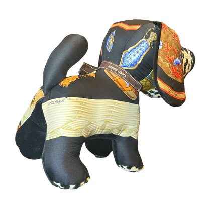Couvee d'Hermes Vintage Silk Scarf Loyal Puppy
