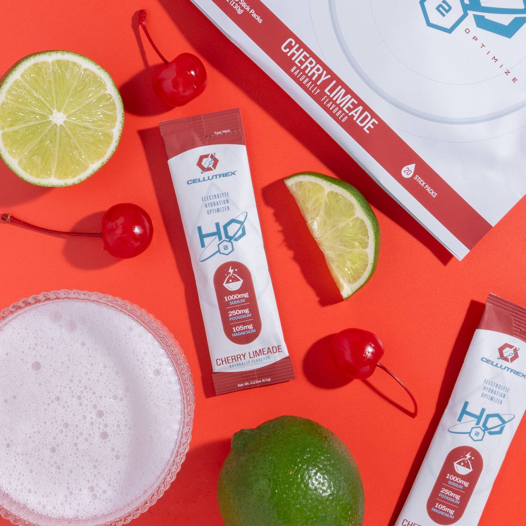 H2O ELECTROLYTES™ - Cherry Limeade | Zero Sugar Electrolyte Powder-2