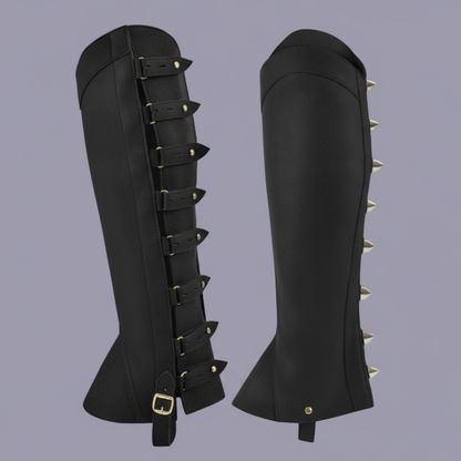 Half Chap Real Leather for Rider