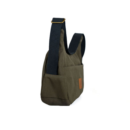 Crescent Canvas Crossbody Shoulder Bag for Women