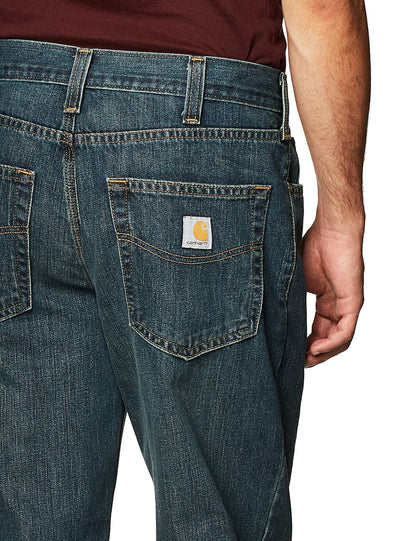 Carhartt Men's Relaxed Fit 5-Pocket Jean-Bed Rock-40 x 34