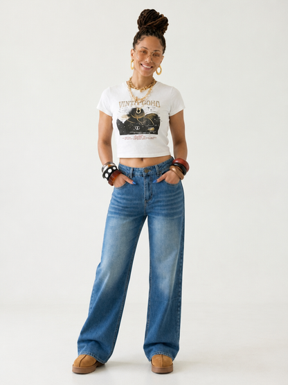 Free Spirit Vintage Wide Leg Jeans