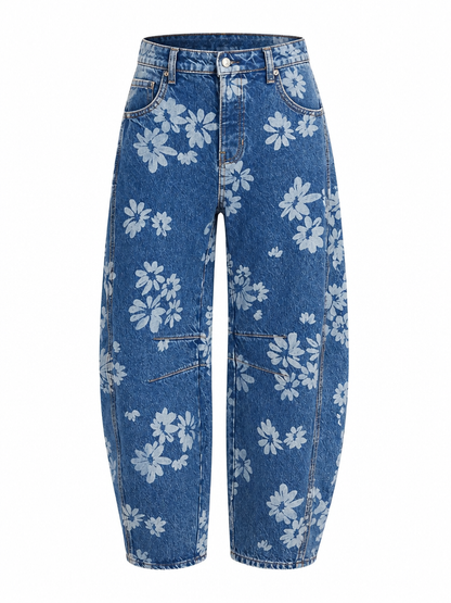 Free Spirit Floral Wide Leg Jeans