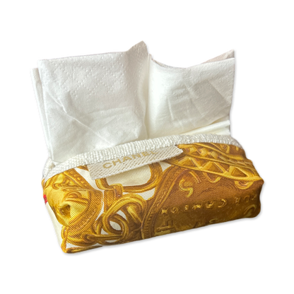 CC Gold Coins Vintage Scarf Travel Tissue Pouch