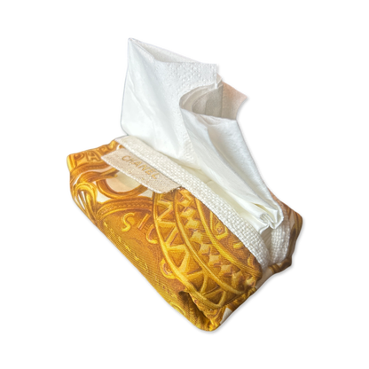 CC Gold Coins Vintage Scarf Travel Tissue Pouch