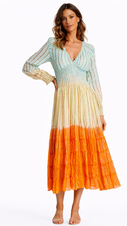 Womens Vintage Boho Maxi Dress
