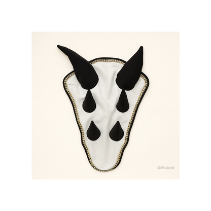 Premium Quality Cotton White Jumping Saddle Pad, Ear Bonnet & Horse Boot Set