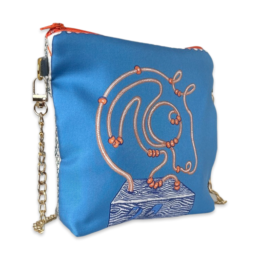Chevaloscope Vintage Scarf Crossbody Bag