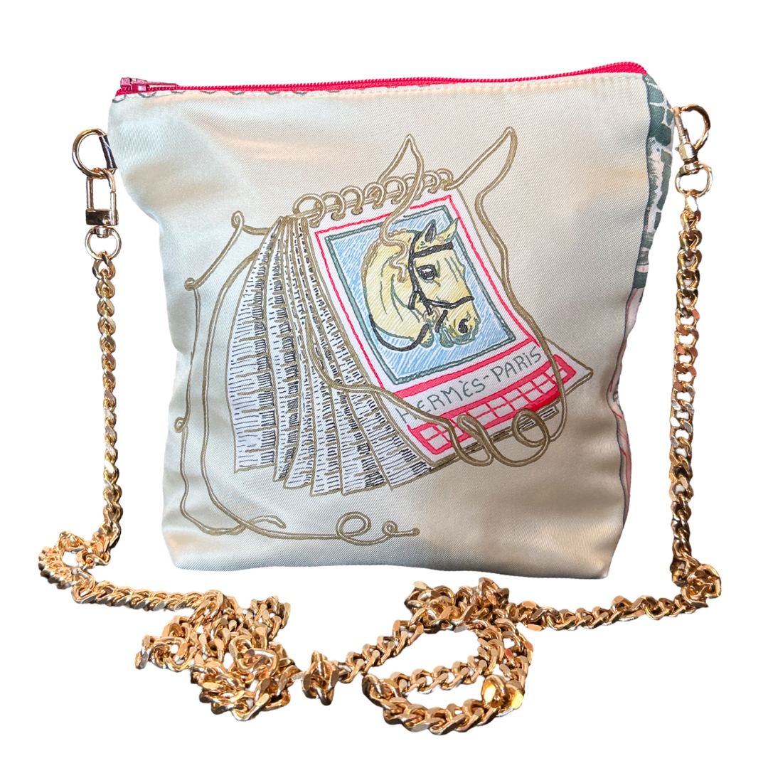 Chevaloscope Vintage Scarf Crossbody Bag