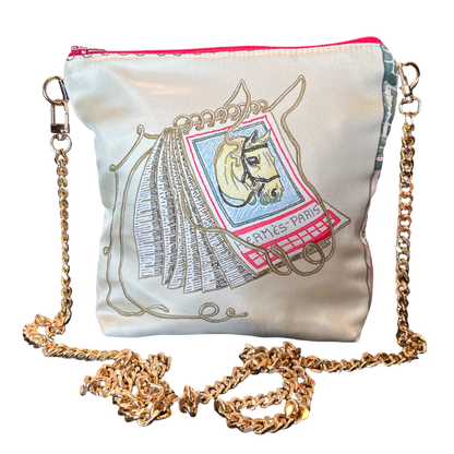 Chevaloscope Vintage Scarf Crossbody Bag