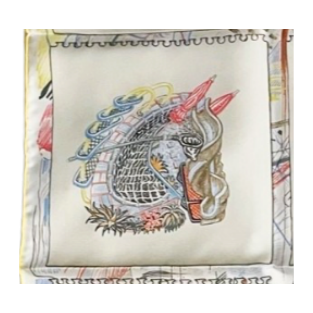 Chevaloscope Vintage Scarf Crossbody Bag