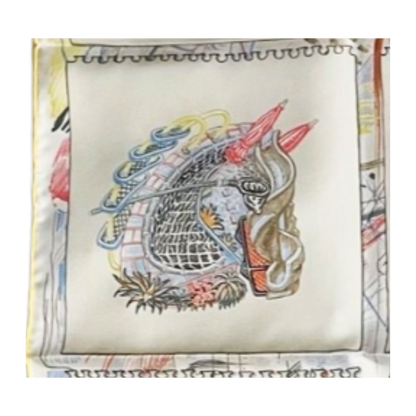Chevaloscope Vintage Scarf Crossbody Bag