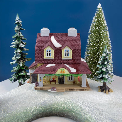 Christmas Village Van Tassel Manor by Department 56. Enchanted New England Village Series. Illuminated Holiday House or Retail Decor.