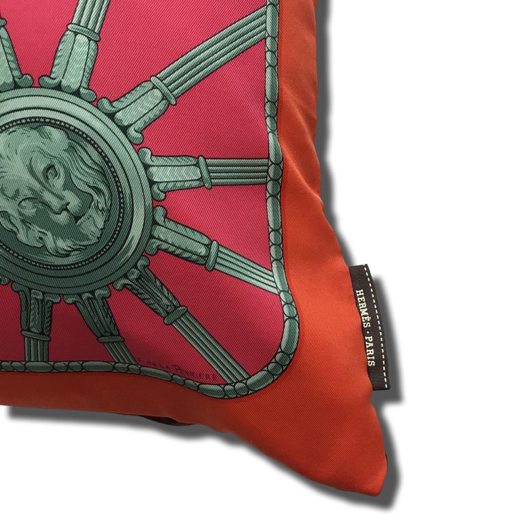Coach d'Hermes Vintage Silk Scarf Pillow 28"
