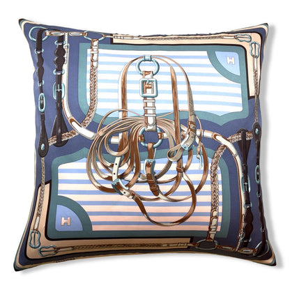 Coaching Vintage Silk Scarf Pillow 28"