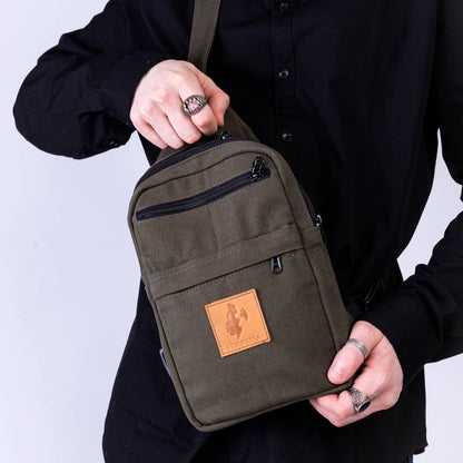 Large Canvas Crossbody Sling Bag for Men & Women | Umoja