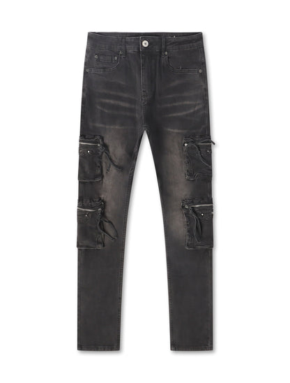 Serenede Poppy Cargo Skinny Jeans - Black