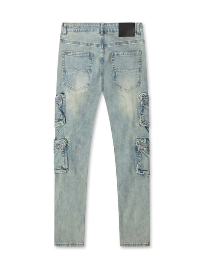 Serenede "Genesys" Cargo Skinny Jeans - Earth