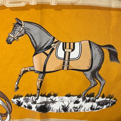 Couvertures et Tenues du Jour Vintage Silk Scarf & Cashmere Throw Blanket