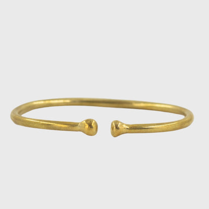 Double Dot Brass Cuff Bracelet | Zari