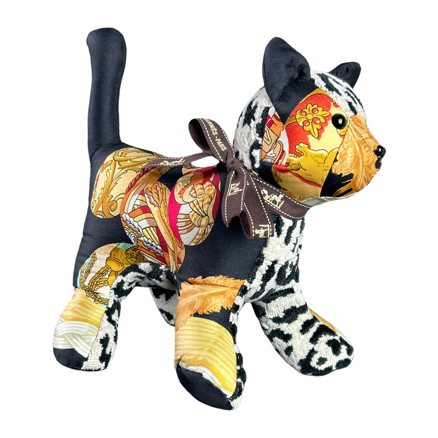 Couvée d’Hermès Vintage Silk Scarf Charming Kitten