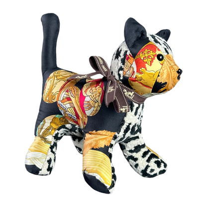 Couvée d’Hermès Vintage Silk Scarf Charming Kitten