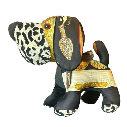Couvee d'Hermes Vintage Silk Scarf Loyal Puppy