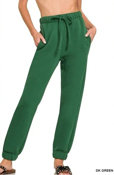 Zenana Plus Size French Terry Joggers with Pockets – Soft & Comfy Fit