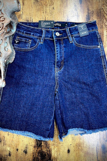 Dark Wash Denim Shorts – Classic Fit, Stylish & Comfortable Everyday Wear