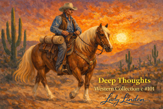 Deep Thoughts | Western Cowboy Printable Wall Art | C Collection No. C101