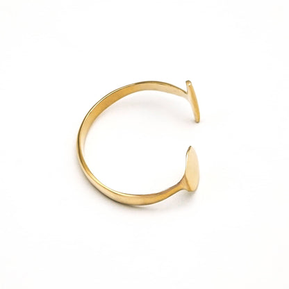 Dice and T-Bar Brass Cuff Bracelet | Jua