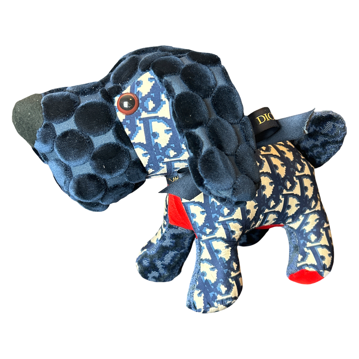 Trotter Blue Vintage Silk Scarf Loyal Puppy