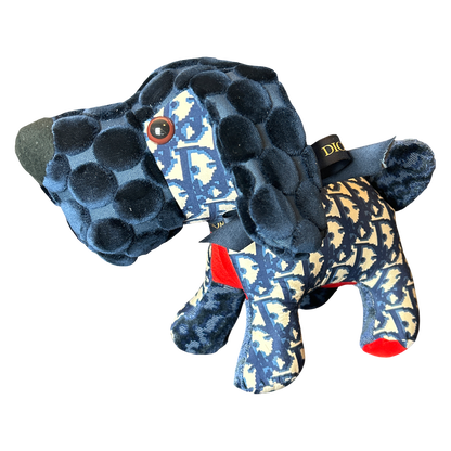 Trotter Blue Vintage Silk Scarf Loyal Puppy