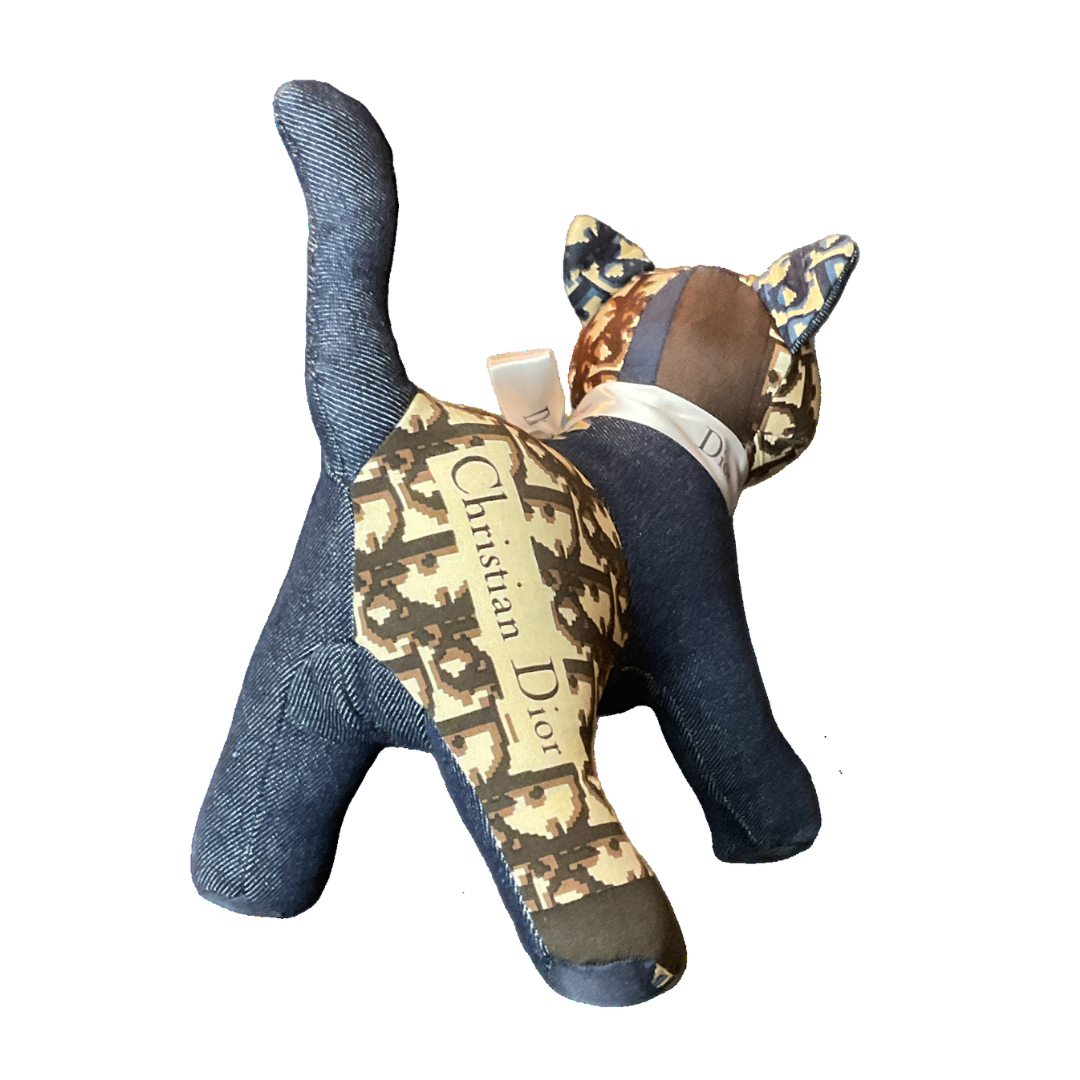 Trotter Vintage Silk Scarf Charming Kitten